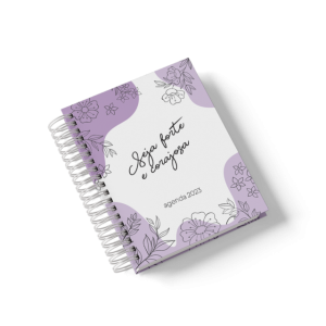 Agenda Personalizada offset 75g 15x21 cm 4x4 Capa dura Papel Holler com Laminação  