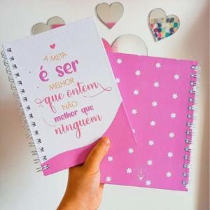 Bloco A5 (14,8 x 21 cm) Capa e Contracapa de Anotações - Personalizado offset 75g  4x4 Capa dura Papel Holler 4x0 c/ Laminação  